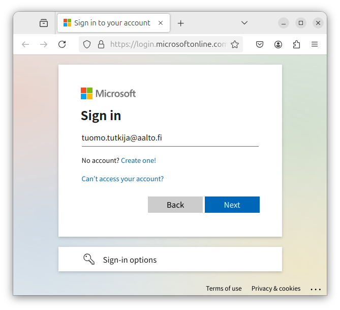 Microsoft 365 login